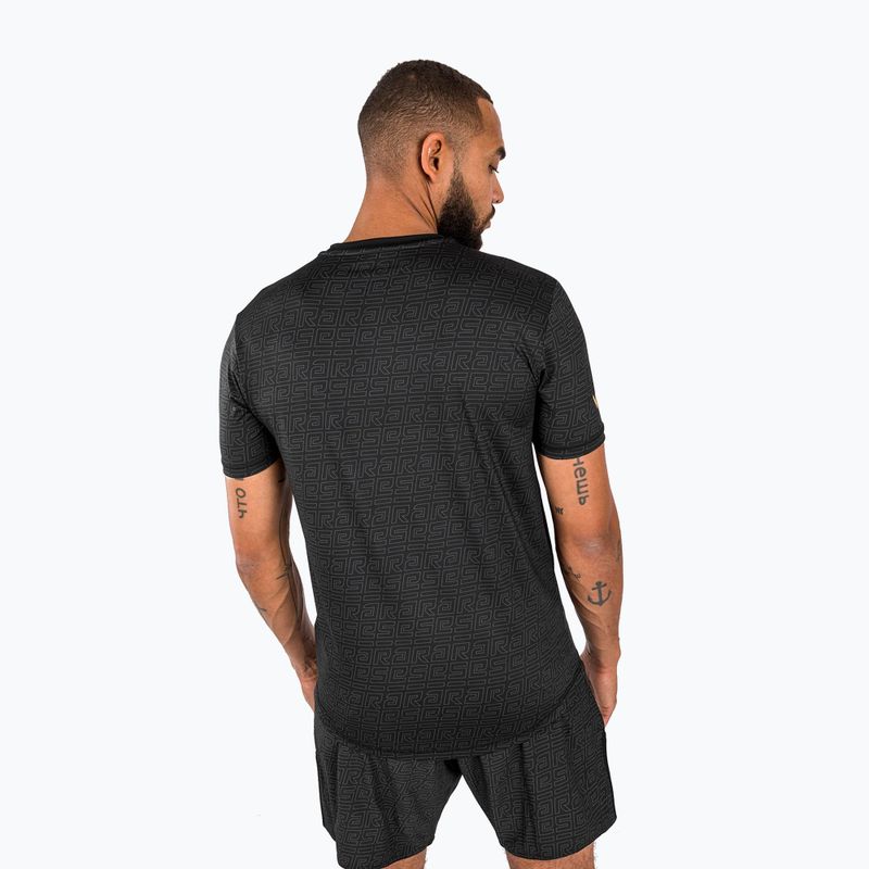 Férfi edzőpóló Venum X Ares 2.0 Dry Tech fekete/arany 3