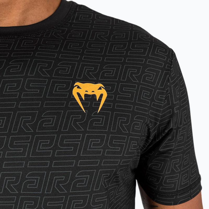 Férfi edzőpóló Venum X Ares 2.0 Dry Tech fekete/arany 9