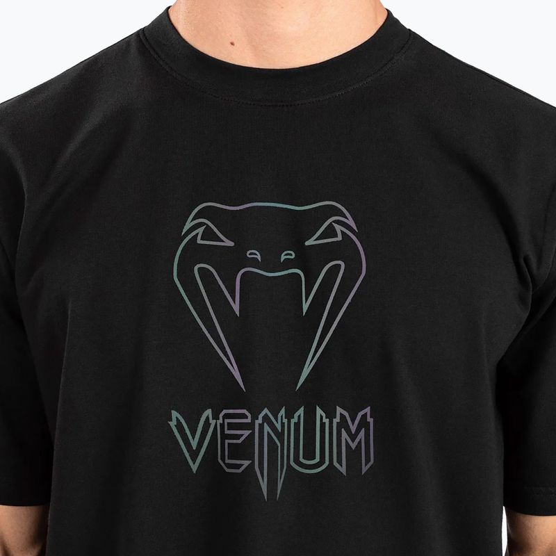 Férfi Venum Classic fekete/fekete fényvisszaverő póló 5