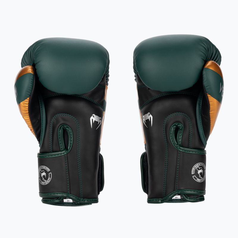 Bokszkesztyűk Venum Elite green/bronze/silver 2