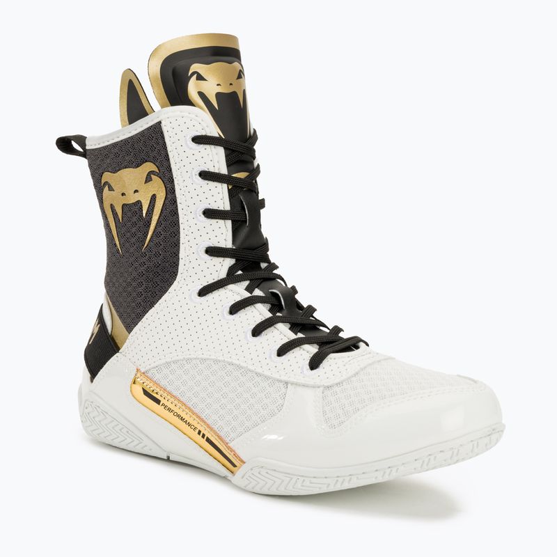 Boksz cipő Venum Elite Boxing white/black/gold