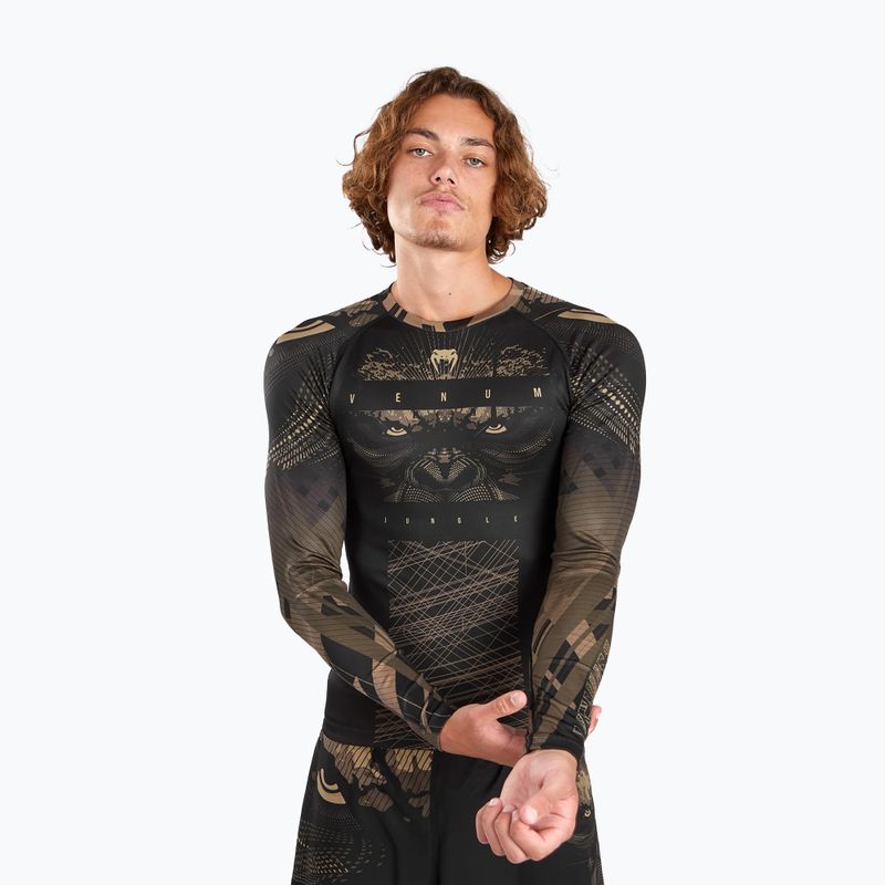 Férfi Rashguard Venum Gorilla Jungle Rashguard sand/black 4