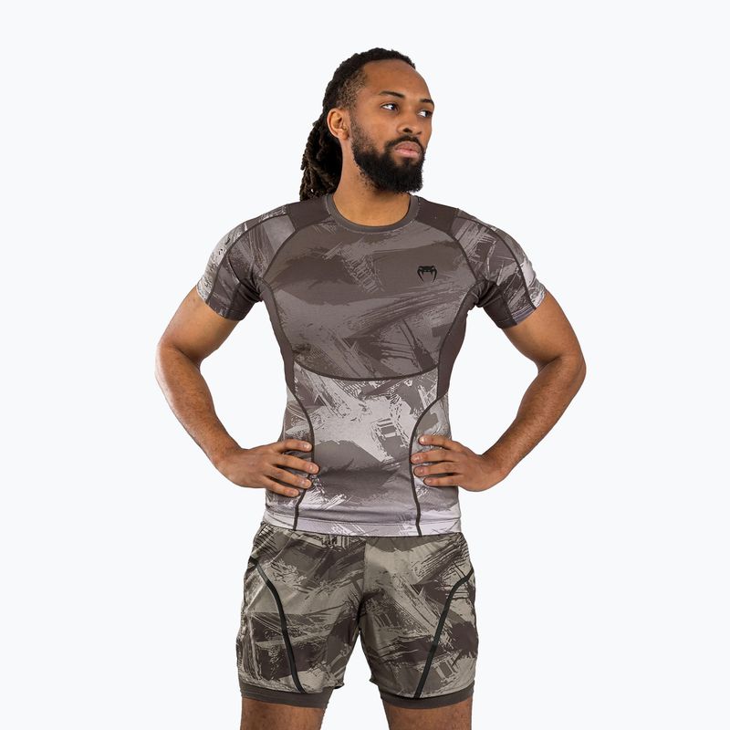 Férfi Venum Electron 3.0 Rashguard homok póló