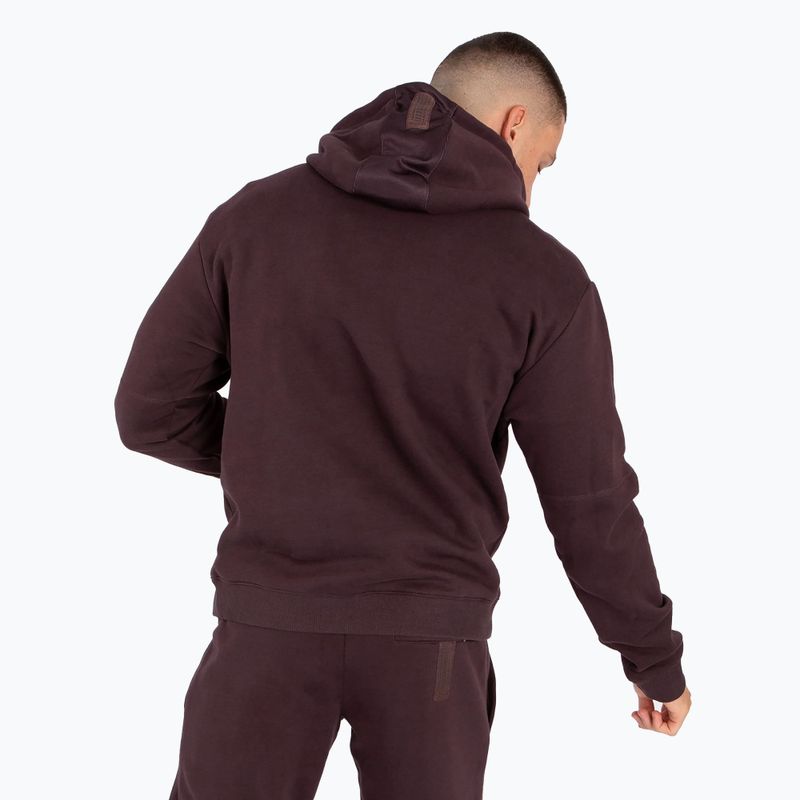 Férfi pulóver Venum Silent Power Hoodie dark brown 3