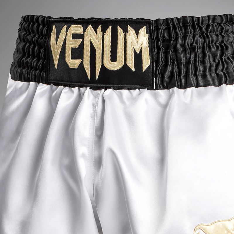 Férfi edzőshort Venum Classic Muay Thai fehér/arany/fekete 4