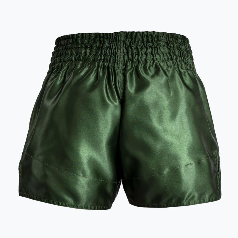 Férfi edzőshort Venum Classic Muay Thai khaki/white 2
