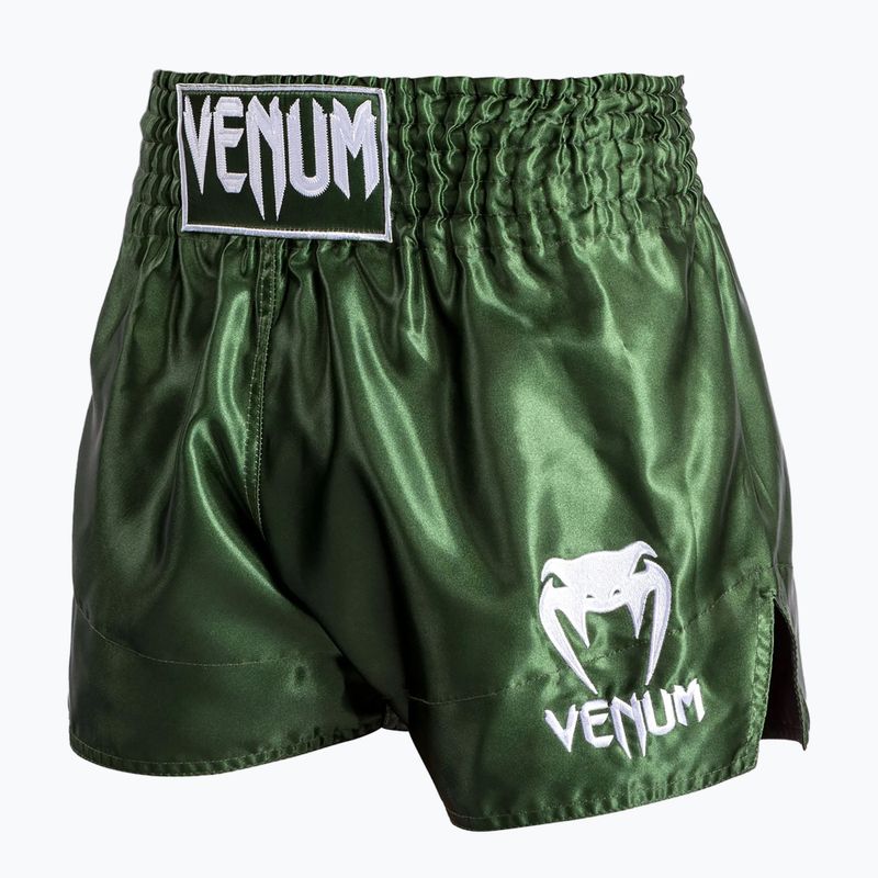 Férfi edzőshort Venum Classic Muay Thai khaki/white 3