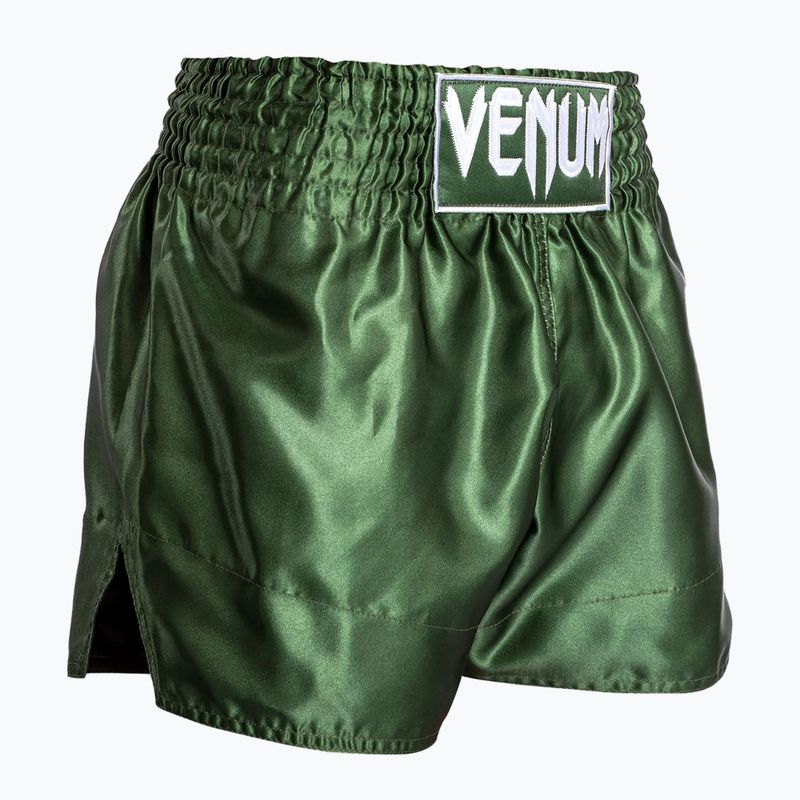 Férfi edzőshort Venum Classic Muay Thai khaki/white 4