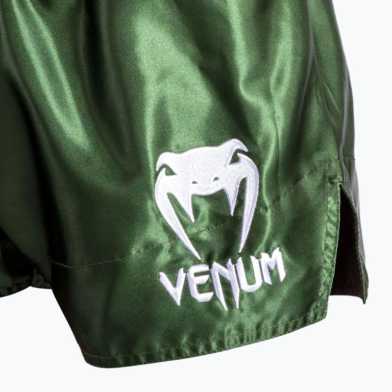 Férfi edzőshort Venum Classic Muay Thai khaki/white 6