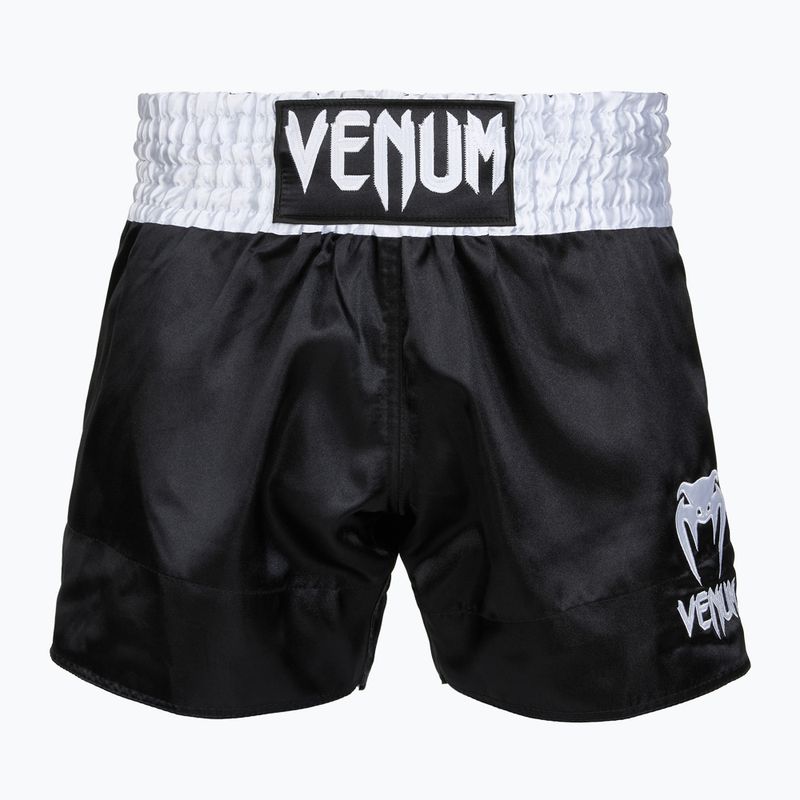 Férfi edzőshort Venum Classic Muay Thai black/white/gold