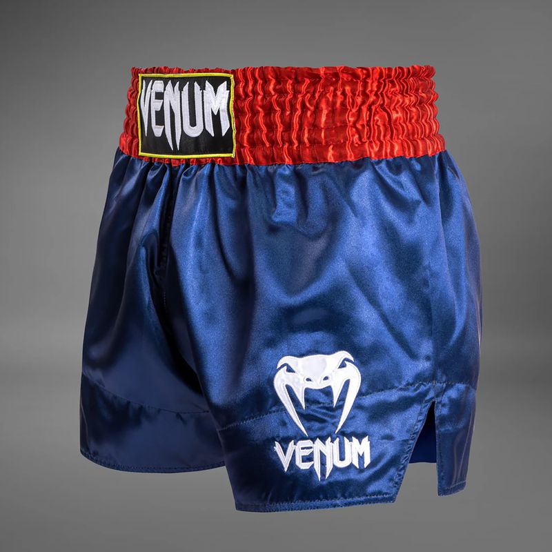 Férfi edzőshort Venum Classic Muay Thai kék/piros/fehér 3