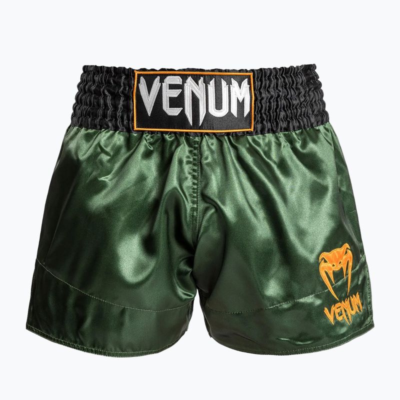 Férfi edzőshort Venum Classic Muay Thai green/gold/black