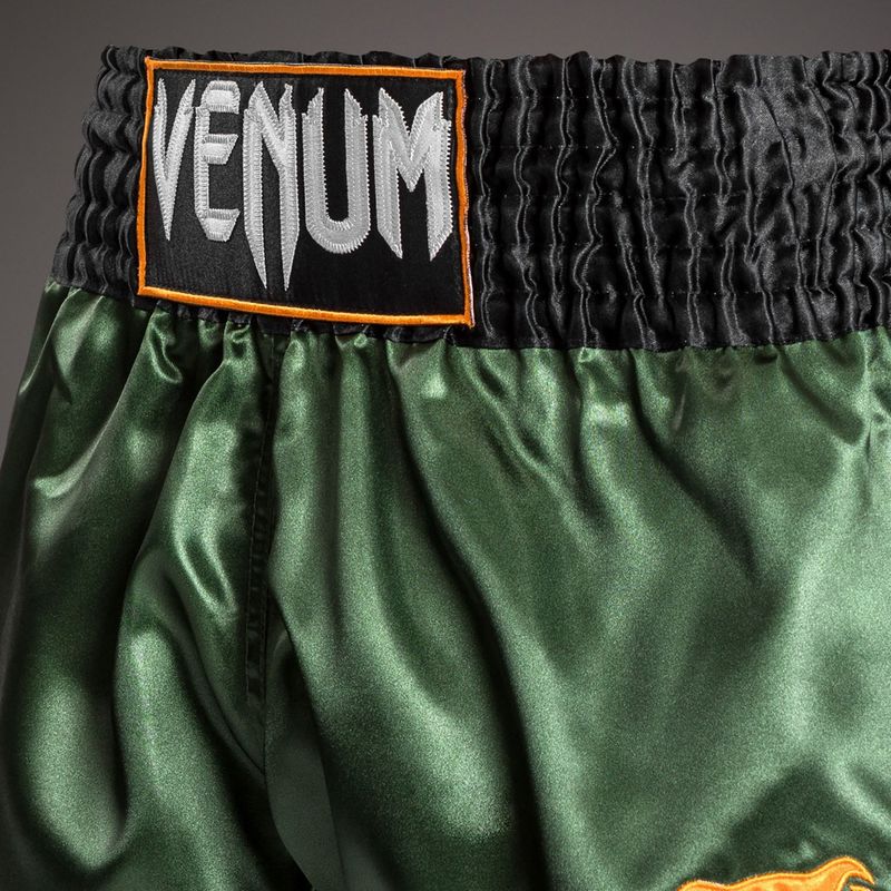 Férfi edzőshort Venum Classic Muay Thai green/gold/black 4
