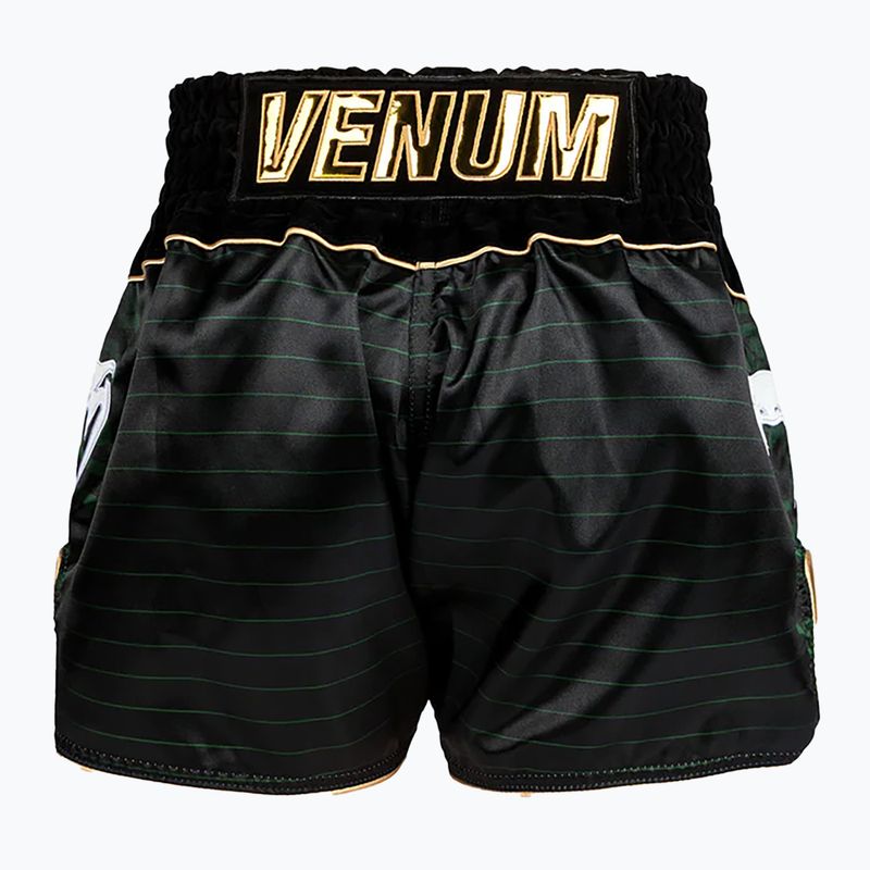 Sportnadrág Venum Attack Muay Thai black/green 2