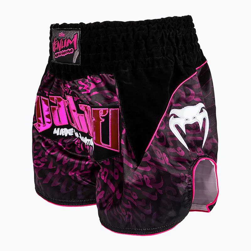 Sportnadrág Venum Attack Muay Thai black/pink 3