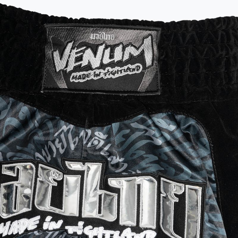 Sportnadrág Venum Attack Muay Thai black/silver 3