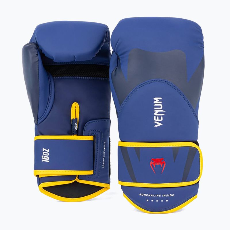 Férfi boxkesztyű Venum Challenger 4.0 blue/yellow