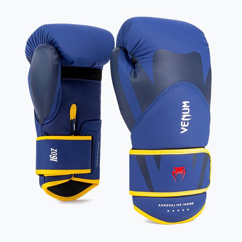 Férfi boxkesztyű Venum Challenger 4.0 blue/yellow 2