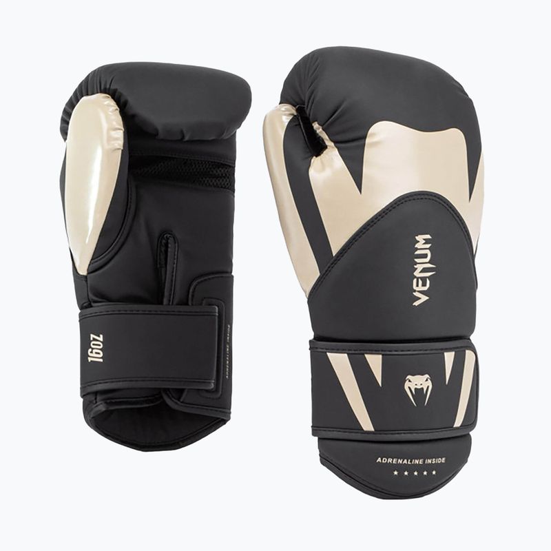 Férfi boxkesztyű Venum Challenger 4.0 black/beige 2