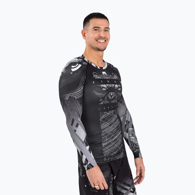 Férfi Venum Gorilla Jungle Rashguard fekete/fehér 2