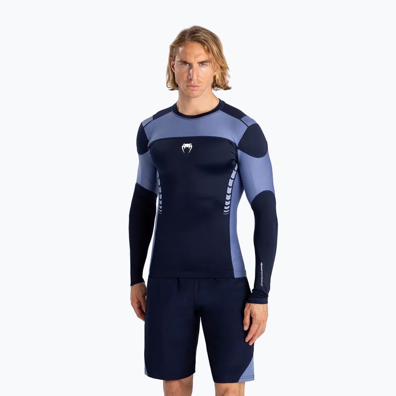 Férfi Venum Tempest Rashguard hosszú ujjú edzőruha tengerészkék/kék