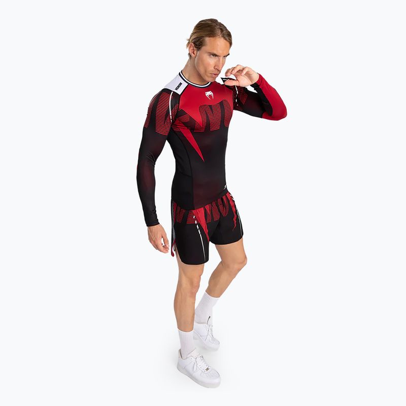 Férfi Venum Adrenaline Rashguard fekete/piros hosszú ujjú védőruha 2