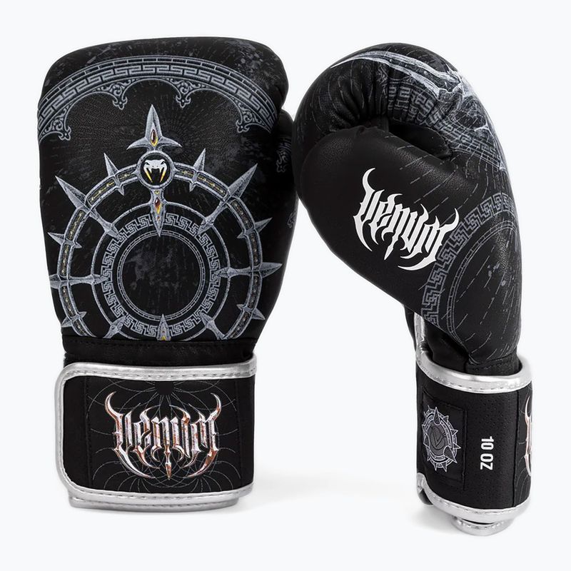 Venum Gladiator 5.0 bokszkesztyű fekete/ezüst 2