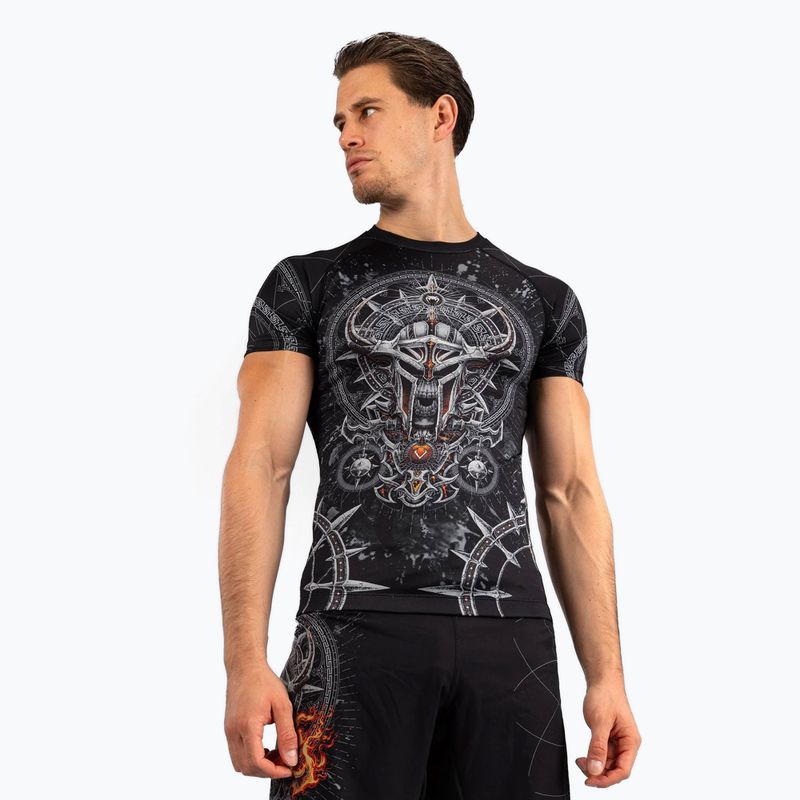 Venum Gladiator 5.0 férfi rövid ujjú mellény fekete/ezüst 3