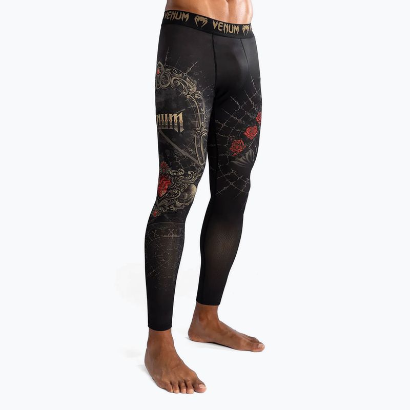 Venum Santa Muerte 5.0 Férfi Spats mélyfekete/arany edző leggings 5