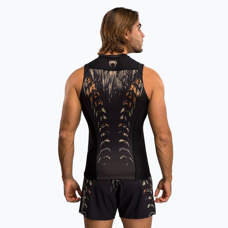 Venum Tiger Férfi ujjatlan Rashguard tank top fekete/neon narancssárga 2