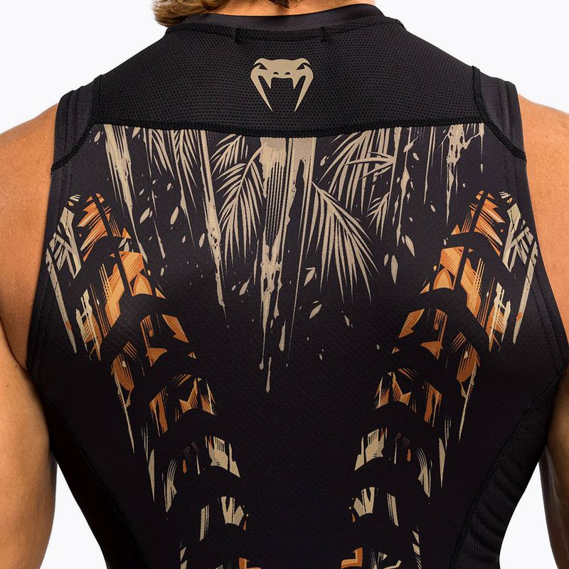 Venum Tiger Férfi ujjatlan Rashguard tank top fekete/neon narancssárga 5