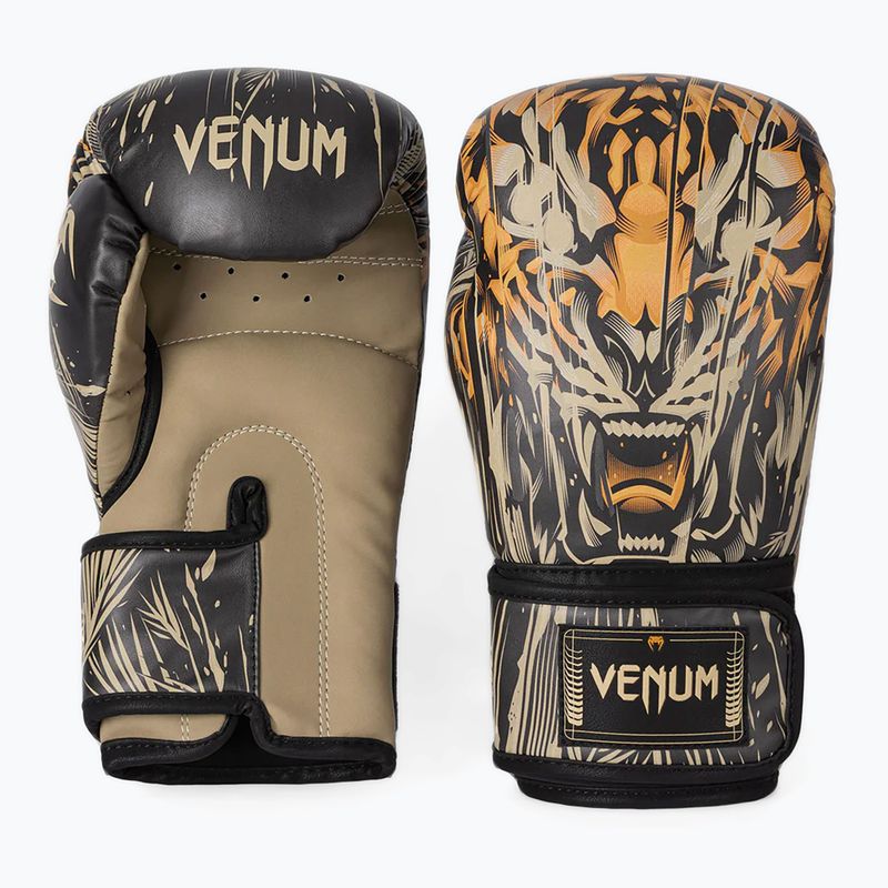 Venum Tiger Boxing kesztyű fekete/neon narancs 3