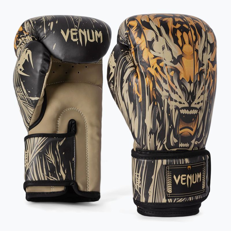Venum Tiger Boxing kesztyű fekete/neon narancs 4