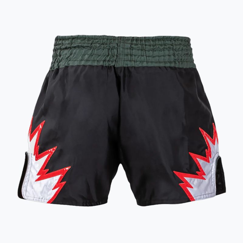 Férfi edzőshort Venum Inferno Muay Thai deep black/khaki 2