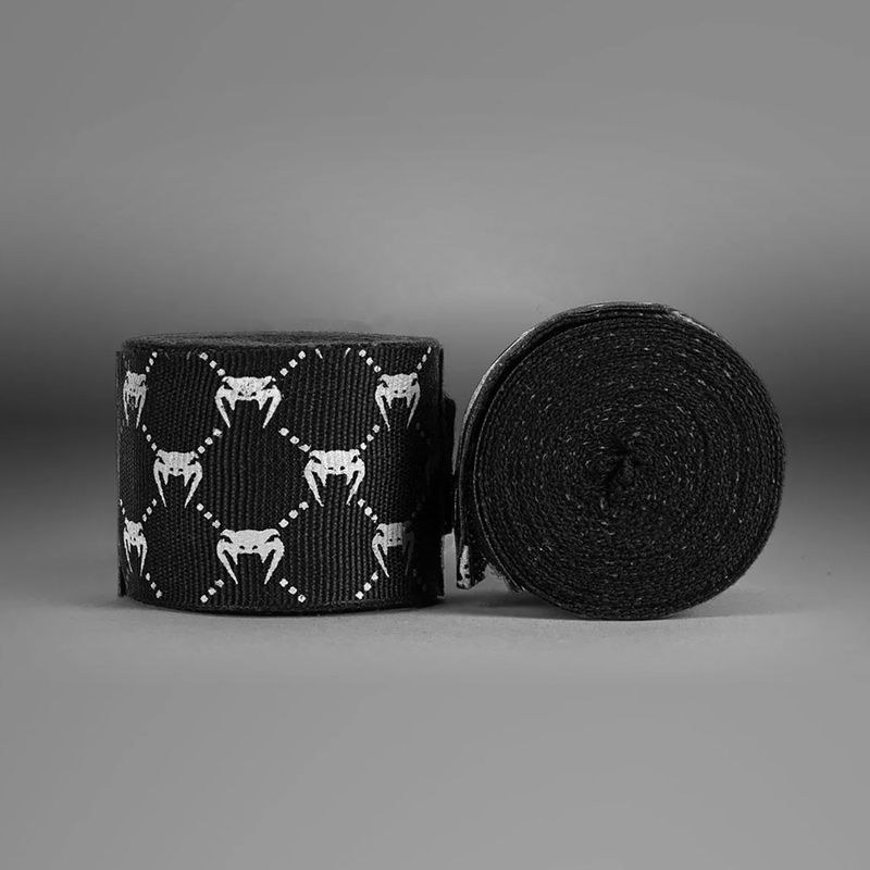 Bokszoló bandázs Venum Hand Wraps 250 cm black/white 2
