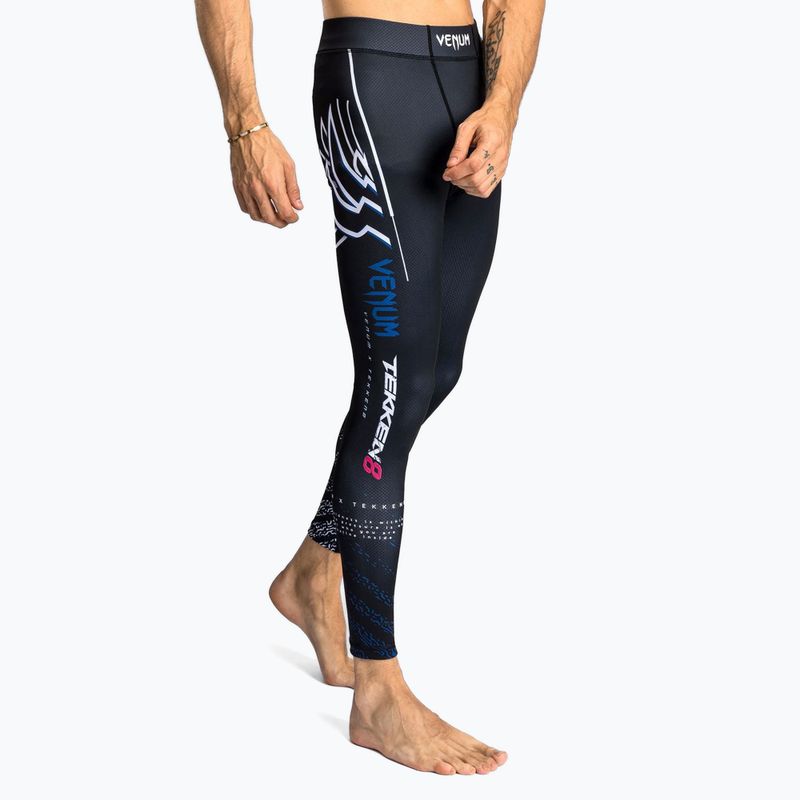 Venum X Tekken 8 férfi edző leggings - Jin Kazama Spats kék/fekete/fehér 4