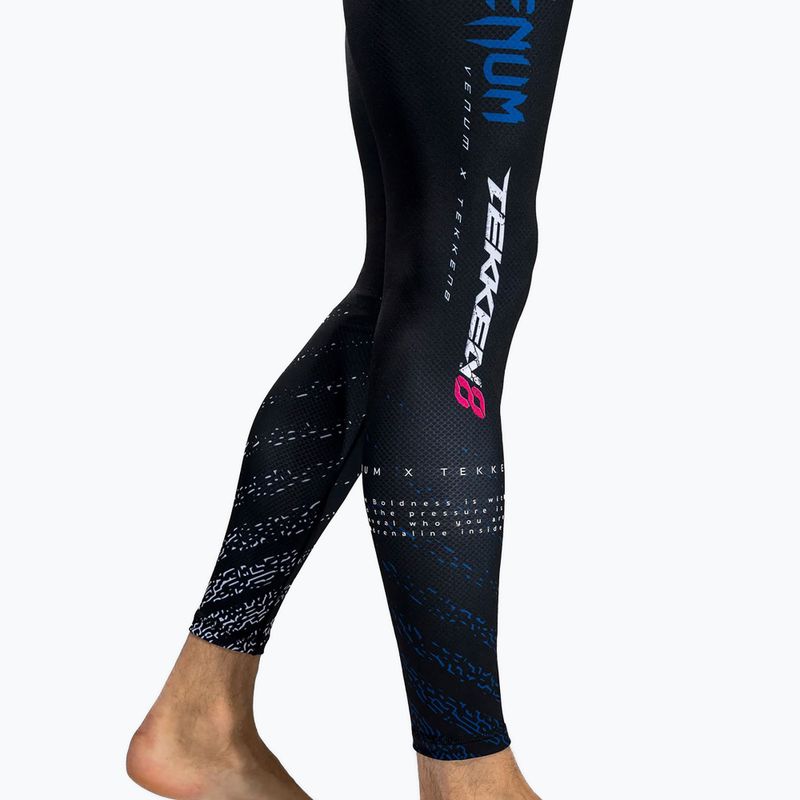 Venum X Tekken 8 férfi edző leggings - Jin Kazama Spats kék/fekete/fehér 8