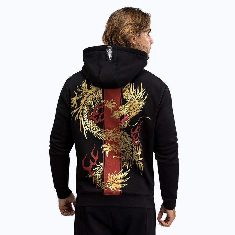 Férfi Venum X Tekken 8 pulóver - Marshall Law Hoodie fekete/vörös/arany 3