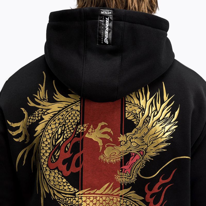 Férfi Venum X Tekken 8 pulóver - Marshall Law Hoodie fekete/vörös/arany 7