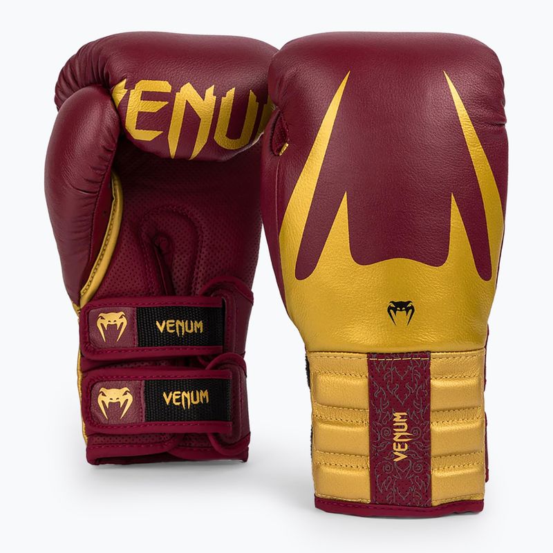 Venum Reverso Boxing kesztyű piros/arany 2