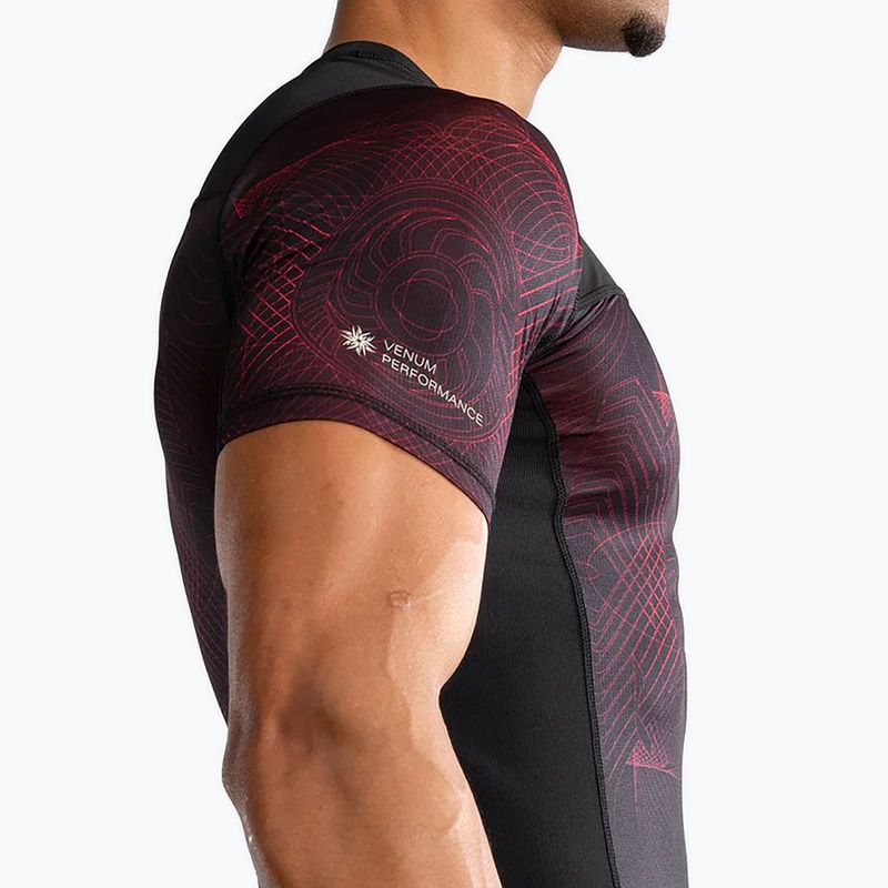 Venum G-Fit Air férfi rövid ujjú mellény mély fekete/tűzpiros 5