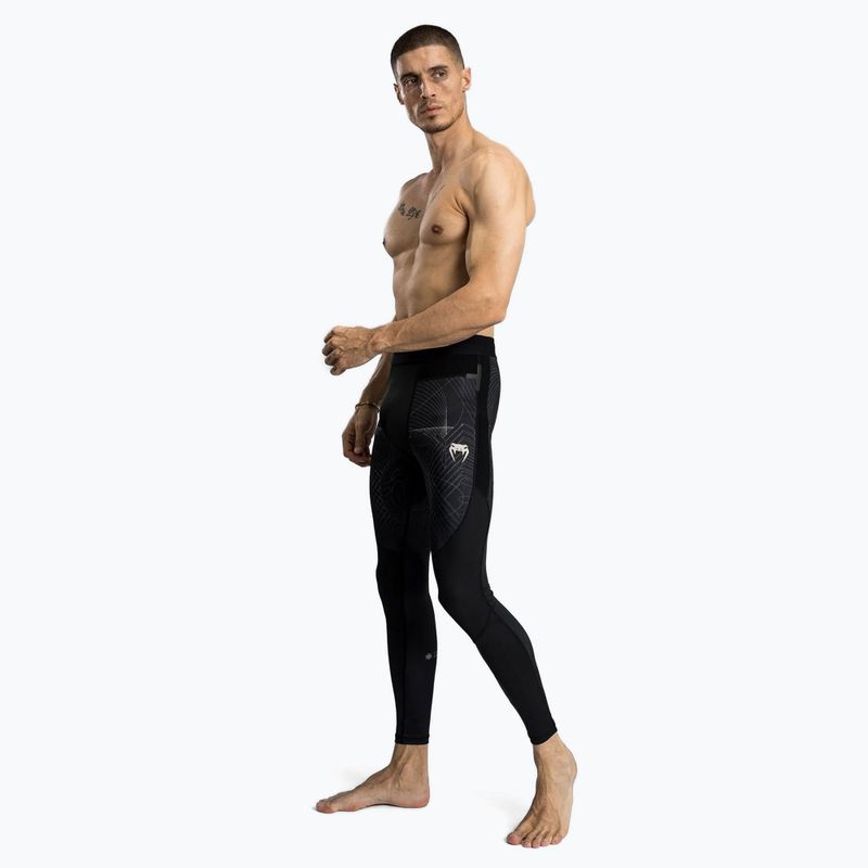 Férfi Venum G-Fit Air Spats mélyfekete/ sivatagi homok edző leggings 2