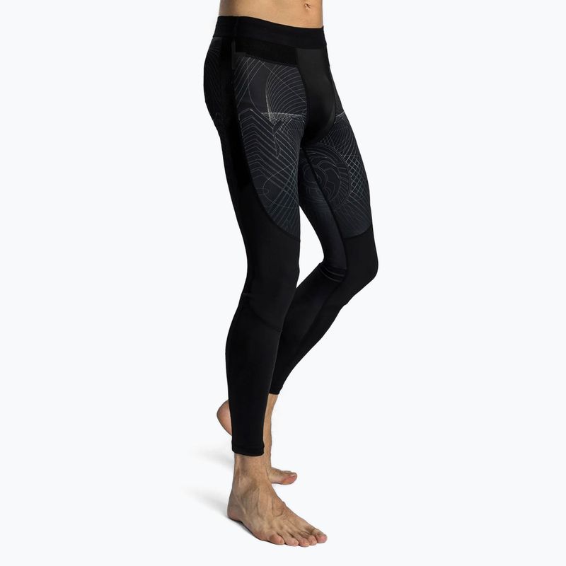 Férfi Venum G-Fit Air Spats mélyfekete/ sivatagi homok edző leggings 5