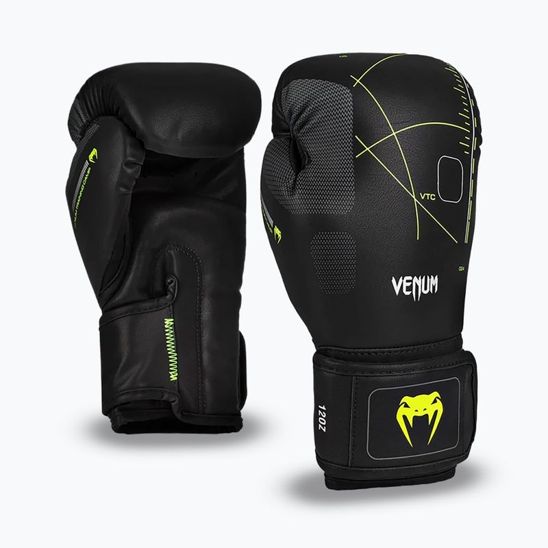 Venum Training Camp 4.0 fekete/neozöld bokszkesztyű