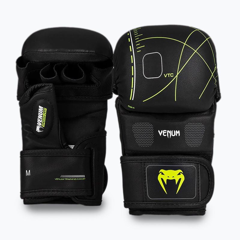 Venum Training Camp 4.0 fekete/neozöld sparring kesztyű