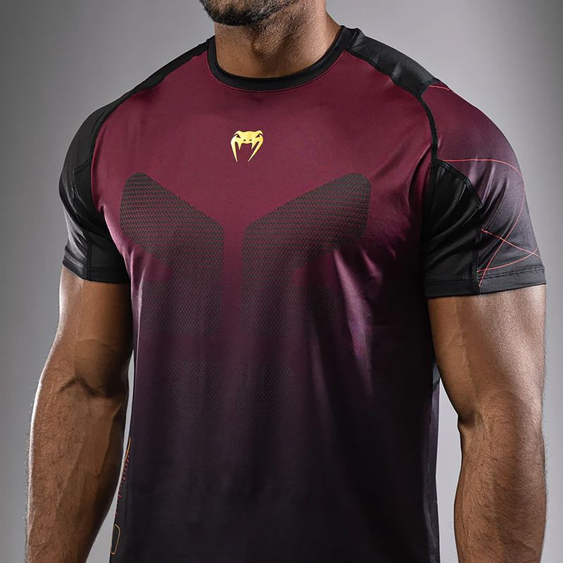 Venum Tactical XT férfi edzőpóló fekete/burgundi/arany 8