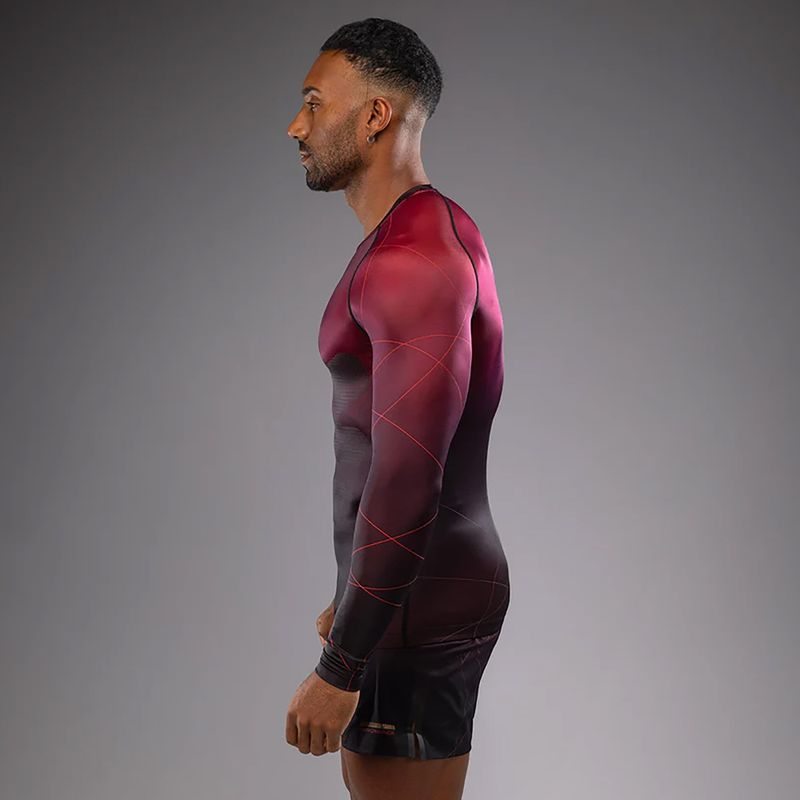 Férfi edző hosszú ujjú Venum Tactical XT Rashguards fekete/burgundy/arany 4