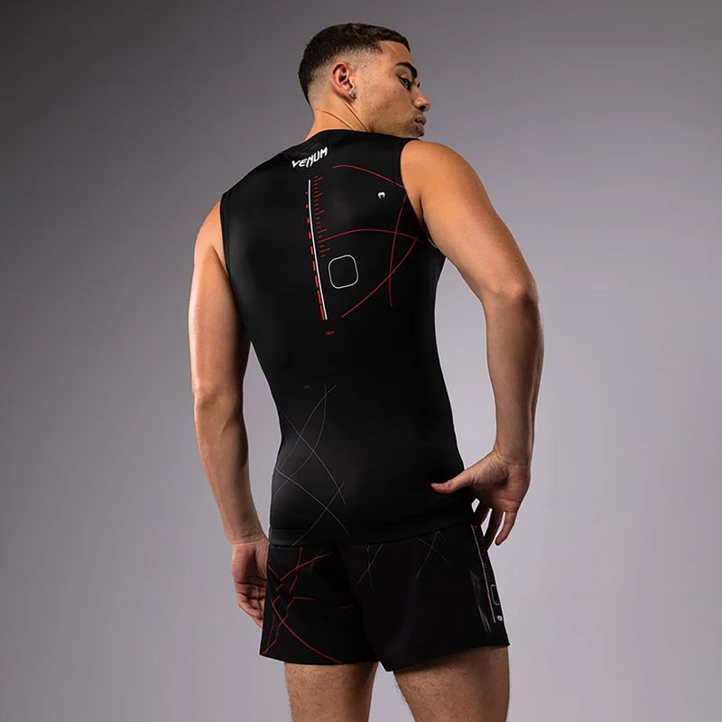 Férfi edzőpóló Venum Tactical XT 05522 Rashguards fekete/tüzes piros 2