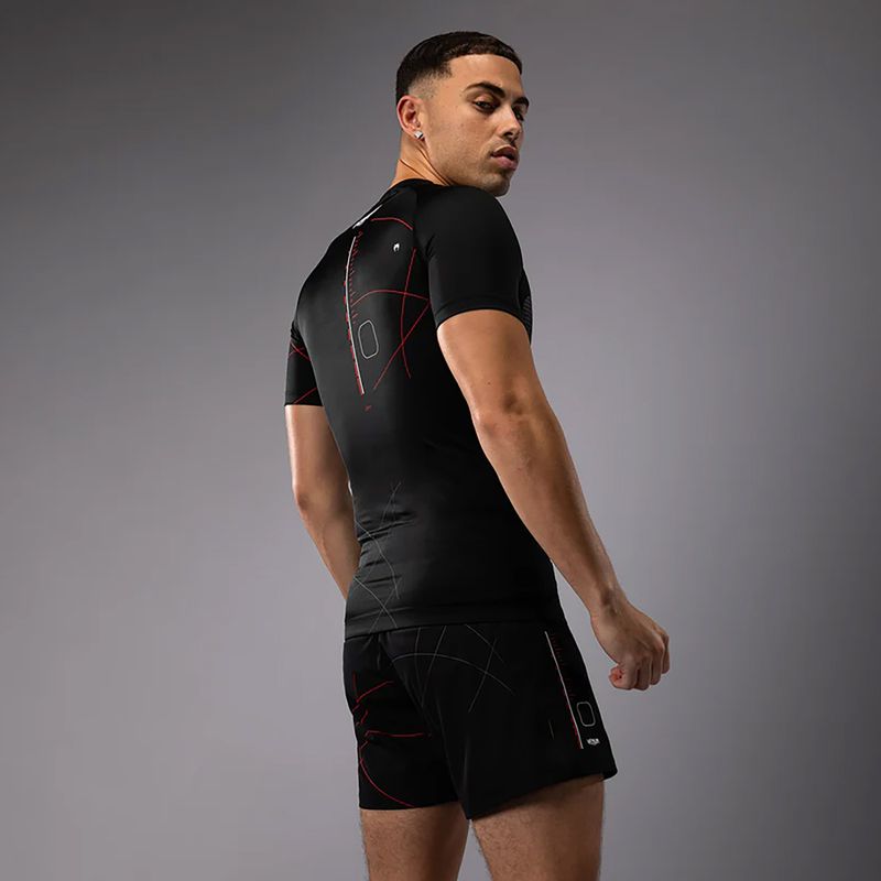 Férfi edzőpóló Venum Tactical XT Rashguards fekete/tüzes piros 4