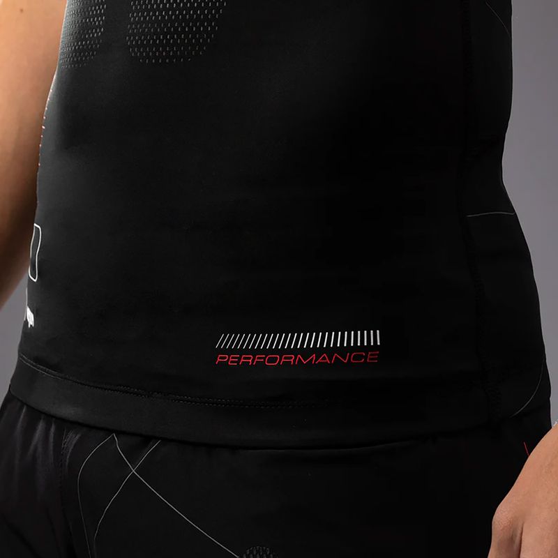 Férfi edzőpóló Venum Tactical XT Rashguards fekete/tüzes piros 9